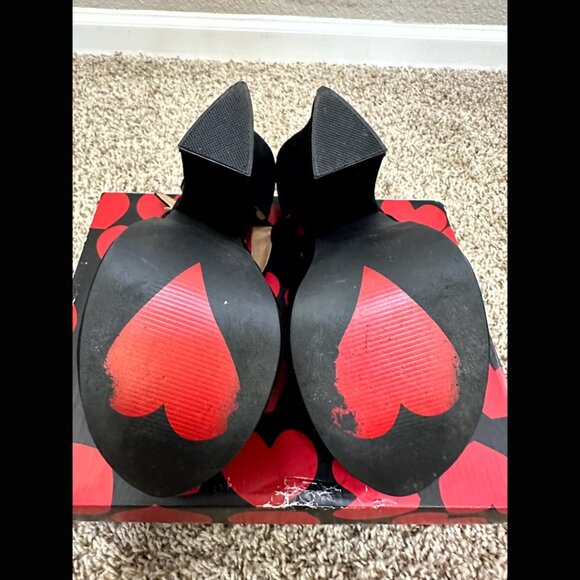 Black Luichiny Dolly Velvet Platform Heel Retro Goth Y2K Designer Formal Witch 8 - Picture 6 of 13